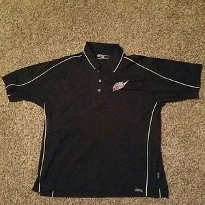 Pro Celebrity Black Mtn Dew Polo
